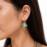 Emerald Ray Hoops