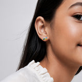Pixie Bow Gold Plated Earrings
