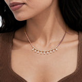 Starlit Diamond Gold Plated Necklace