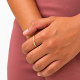Honey light Curve Ring