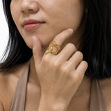 Muse Flow Gold Plated Ring