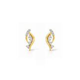 Seraphina Diamond Floral Curve Earrings
