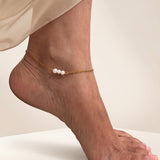 White Pearl Anklet
