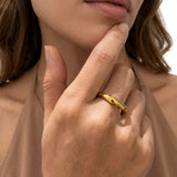 Classic Aura Gold Band Ring