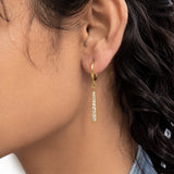 Moonbeam Grace Diamond Gold Plated Earrings