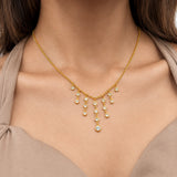 Crystal layers necklace