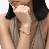 Ivory Knot Gold Plated Bracelet