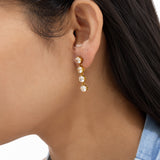 Marielle Diamond Gold Plated Earrings