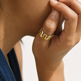 Silver Harmony Gold Plated Ring