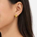 Oval Stud Earrings