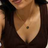 Black Clover Gold Plated Neckalce