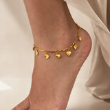 Heartstrings Gold Anklet
