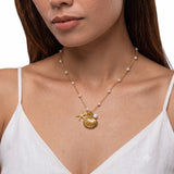 Ocean Pearl Gold Plated Necklace