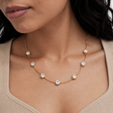 Isabelle Gleam Diamond Gold Plated Necklace