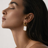 Opaline Drop Hoops