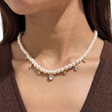 Gold-Plated Pearl DropNecklace