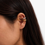 Dual Tone Gold Plated EarCuff