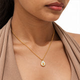 Green Avo Gold Plated Necklace