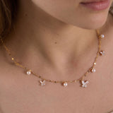 Enchanted Diamond Gold Plated Necklace