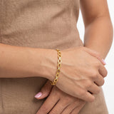 Sparkling Sequence Gold Plated Bangle