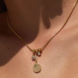 Gold Plated Meadow Diamond Necklace