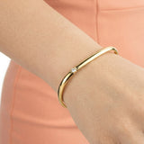 Lumière Solitaire Bangle