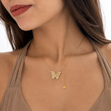 Silver Butterfly Necklace