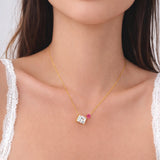 Lumière Duo Gem Necklace