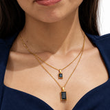 Midnight Prism Gold Plated Necklace