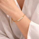 Ivory Tides Pearl Bracelet