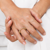 Flora Grace Diamond Gold Plated Ring