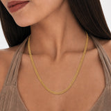 Veloura Gold Plated Mesh Choker Necklace