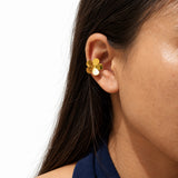 Daisy Gold Plated Earcuff