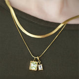 Forest And Frost Twinline Necklace