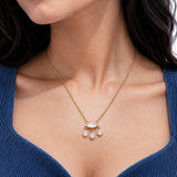 Snowdrop Diamond Gold Plated Necklace