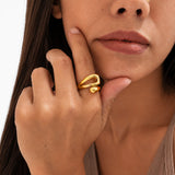 Sorele Molten Loop Ring