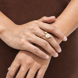 Berry Glow Gold Plated Ring