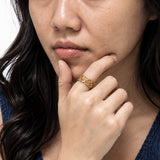 Cupid Band Gold Plated Ring