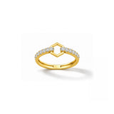 Celeste Hexa Diamond Gold Ring