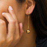 Echo Drop Gold Plated Earrings