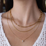 Elara Triple Chain Necklace