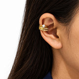 Zara Pearl Gold Plated Ear Cuff