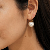 Classic Pearl Drop Gold Plated Earrings