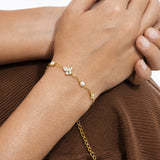 Enchanted Diamond Gold Plated Bracelet