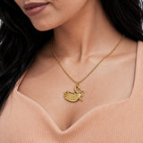 Swan Symphony Gold Plated Necklace