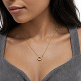 Orielle Luxe Diamond Gold Plated Necklace