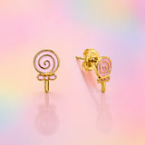Sweet Swirl Lollipop Earring