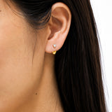 Celeste Heart Diamond Earrings