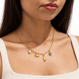 Ocean Treasure Charms Pearl Necklace