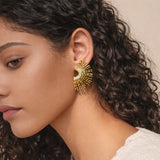 Golden Sunburst Earrings